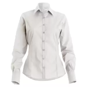 Image of Kustom Kit Womens/Ladies Long Sleeve Business/Work Shirt (22) (White)