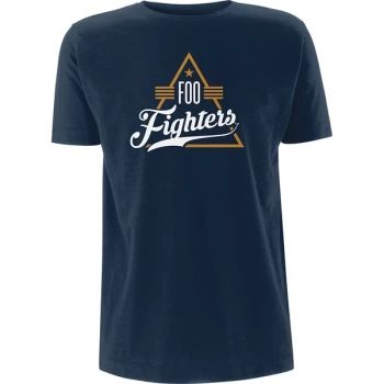 Image of Foo Fighters - Triangle Unisex Large T-Shirt - Blue