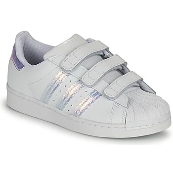 Image of adidas SUPERSTAR CF C boys's Childrens Shoes Trainers in White