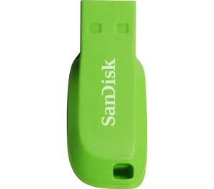 Image of SANDISK Cruzer Blade USB 2.0 Memory Stick - 32 GB, Green