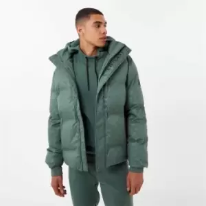 Image of Everlast Logo Puffer Jacket - Green