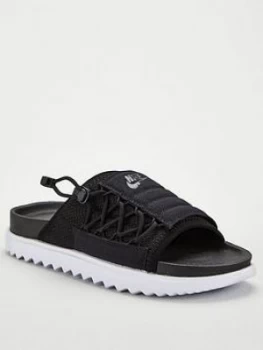 Image of Nike City Slides - Black/White, Size 7, Women