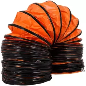 Image of VEVOR 16ft(5m)PVC Flexible Ducting Portable PVC Ventilation Duct Flexible Fan Ducting for 250 MM/10" Diameter Exhaust Fan flexible duct 16 orange
