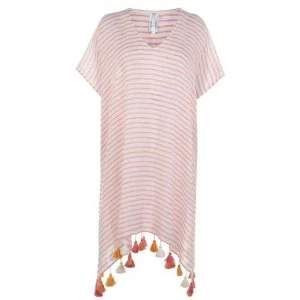 Image of Seafolly Stripe Kaftan - INKA Pink