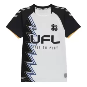 Image of Hummel Hashtag United Away Shirt Junior Boys - White