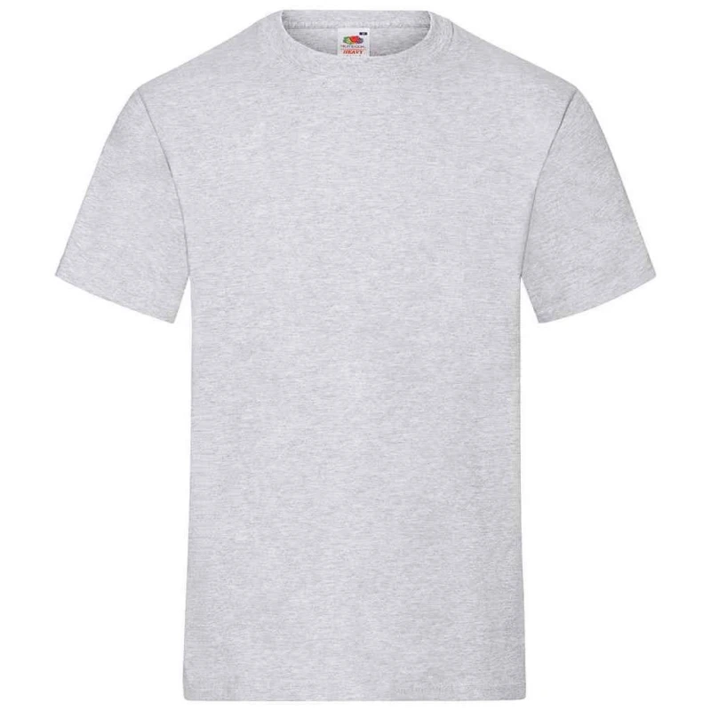 Image of Fruit Of The Loom Fruit of the Loom Men Heather T-Shirt in Grey Size: Small Grey S Male 5063470449866