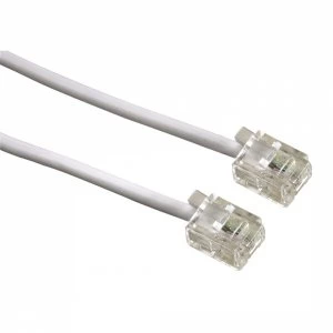 Image of Modular Cable 6p4c plug - 6p4c plug 6m (White)