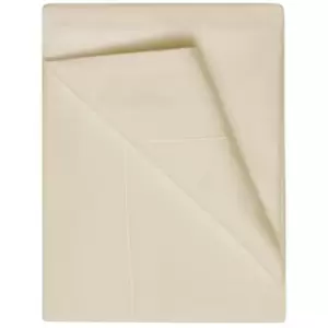 Image of Belledorm 400 Thread Count Egyptian Cotton Flat Sheet (Double) (Cream) - Cream