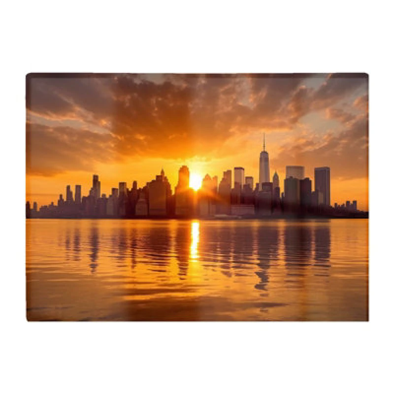 Image of Warren Reed Designer Sunrise In The City Chopping Board