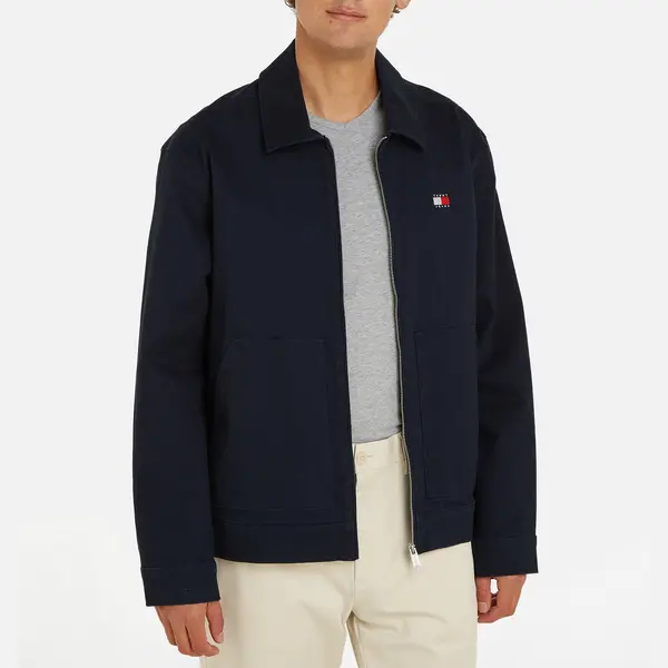 Image of Tommy Jeans Cotton Twill-Blend Jacket - M