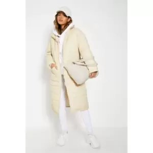 Image of I Saw It First Midi Padded Coat - Brown