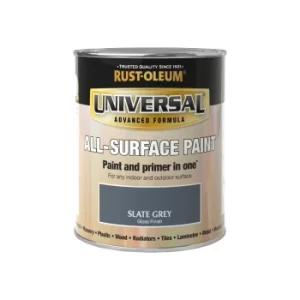 Image of Rust-Oleum Slate Grey Gloss Universal All-Surface Paint Grey