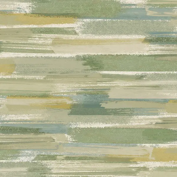 Image of Holden Decor Brushmarks Wallpaper, Green & Yellow