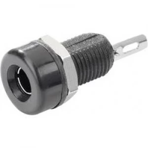 Image of Jack socket Socket vertical vertical Pin diameter 4mm Black S