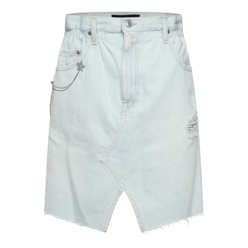 Image of Replay Mini Denim Skirt Blue female 23 inch