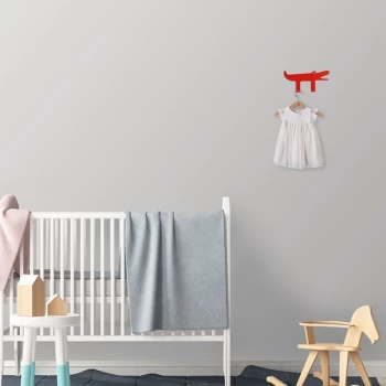 Image of Crocodile - Red Red Metal Wall Hook