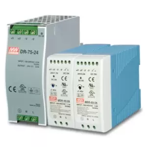 Image of PWR-75-24 - 75 W - 100 - 240 V - 50 - 60 Hz - 1.45 A - UL508 - TUV EN60950-1 - Blue - Grey
