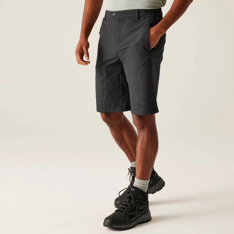 Image of Regatta Mens 'Highton' Long Walking Shorts in Grey Size: 32 Grey Male 32
