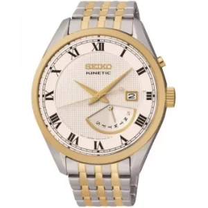 Image of Mens Seiko Dress Retrograde Kinetic Watch