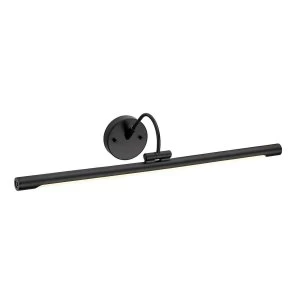 Image of LED 1 Light Large Picture Wall Light Black