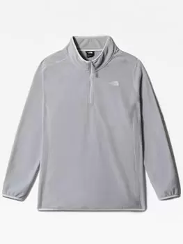 Image of The North Face Exploration Fleece Pullover Hoodie - Light Grey, Light Grey Size XS Women