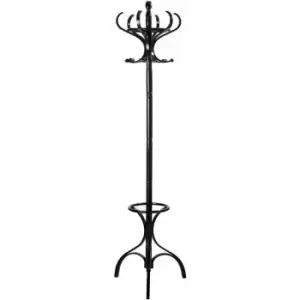Image of Black Finish Floor Standing Coat Stand - Premier Housewares