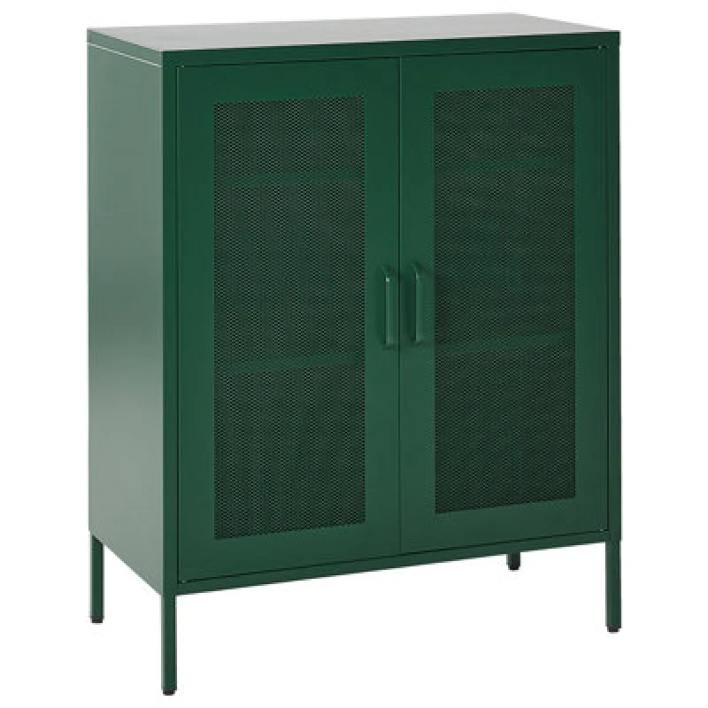 Image of Beliani Modern Cabinet Wakatipu Metal Green