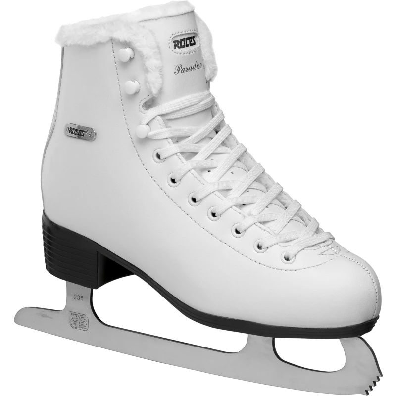 Image of Roces Womens Paradise Fur Classic Ice Skates White female 3.5 (36.5)