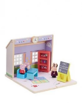 Image of Peppa Pig Peppas Wood Play Schoolhouse