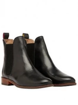 Image of Joules Westbourne Leather Chelsea Boots - Black