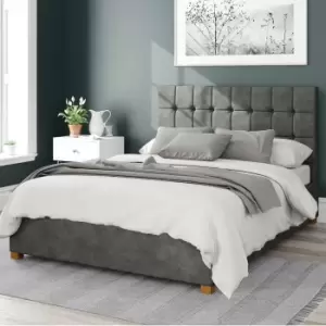 Image of Sinatra Kimiyo Linen Ottoman Bed Grey