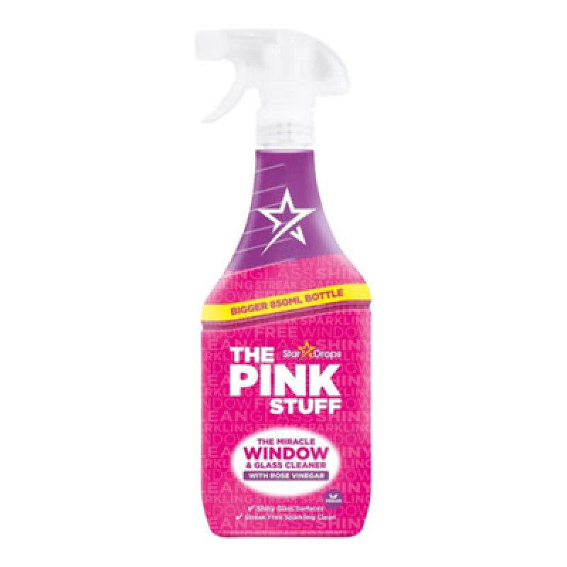 Image of Stardrops The Pink Stuff Window Cleaner & Rose Vinegar 850ml NWT3130