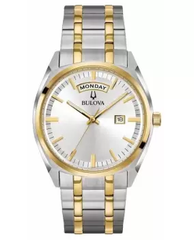Image of Bulova Classic Silver Dial Two-Tone Stainless Steel Mens Watch 98C127 98C127