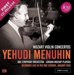 Image of Yehudi Menuhin Mozart Violin Concertos by Wolfgang Amadeus Mozart CD Album