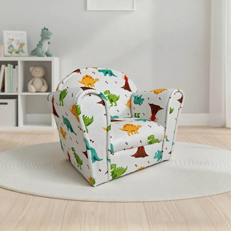 Image of KUDL Kids Mini Chair Dino, Grey DINOMC