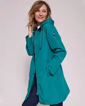 Image of Cotton Traders Womens Weatherproof Hooded Jacket in Green