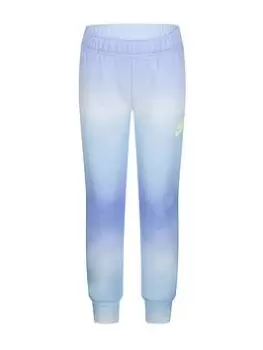 Image of Nike Kids Girls Printed Club Jogging Bottoms, Light Purple, Size 4-5 Years, Women