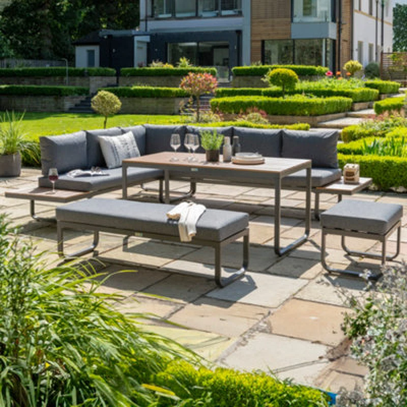 Image of Norfolk Leisure Norfolk Leisure Billingford 8 Seater Garden Corner Sofa Set