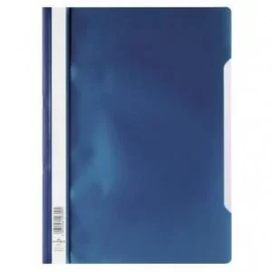 Image of Durable Clear View A4 Folder Economy Dark Blue Pack of 50