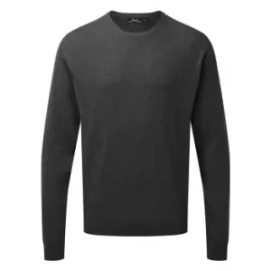 Image of Premier Adults Unisex Cotton Rich Crew Neck Sweater (M) (Charcoal)