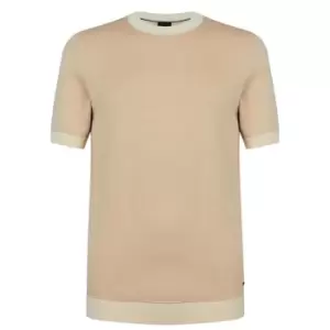 Image of Boss Teo Knit T Shirt - White