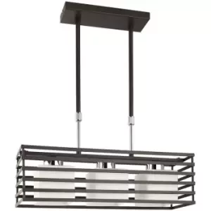 Image of Cristal Record Lighting - Cristal Cell Bar Pendant Light 3xE27 Wenge