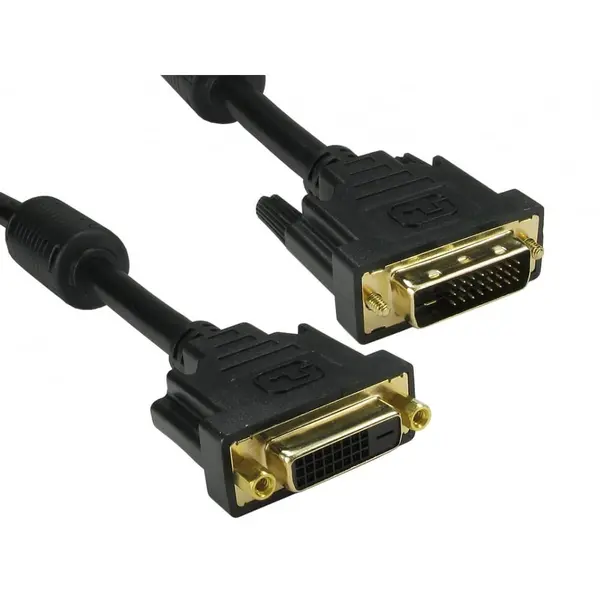 Image of Cables Direct 5m DVI-D Dual Link Extension Cable