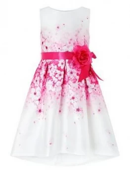 Image of Monsoon Girls Sakura Blossom Floral Print Dress - Ivory