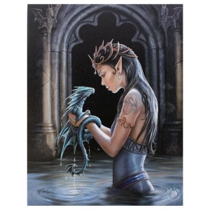 Image of Small Water Dragon Canvas Picture by Anne Stokes