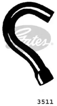 Image of Curved Radiator Hose 190mm X 28 Gates 3511