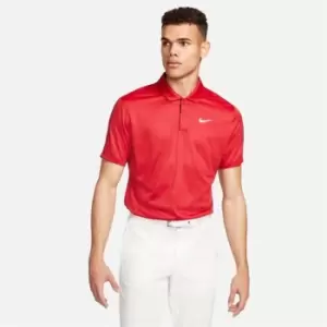 Image of Nike Dri-FIT ADV Tiger Woods Mens Contour Print Golf Polo - Red