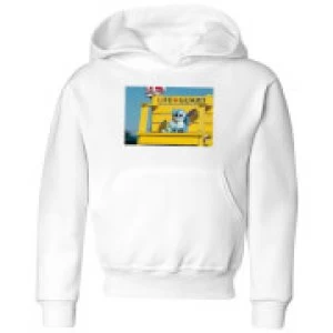 Image of Disney Lilo And Stitch Life Guard Kids Hoodie - White - 7-8 Years - White