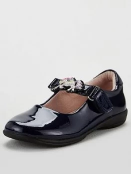 Image of Lelli Kelly Blossom Unicorn Dolly Shoes - Navy, Size 8.5 Younger