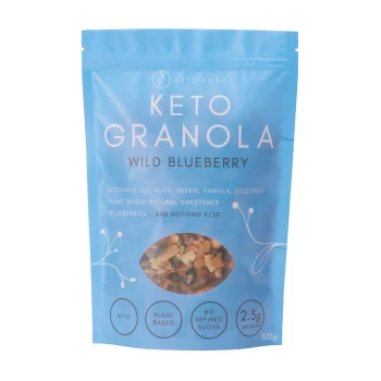 Image of Keto Hana Keto Friendly Granola - Wild Blueberry 300g